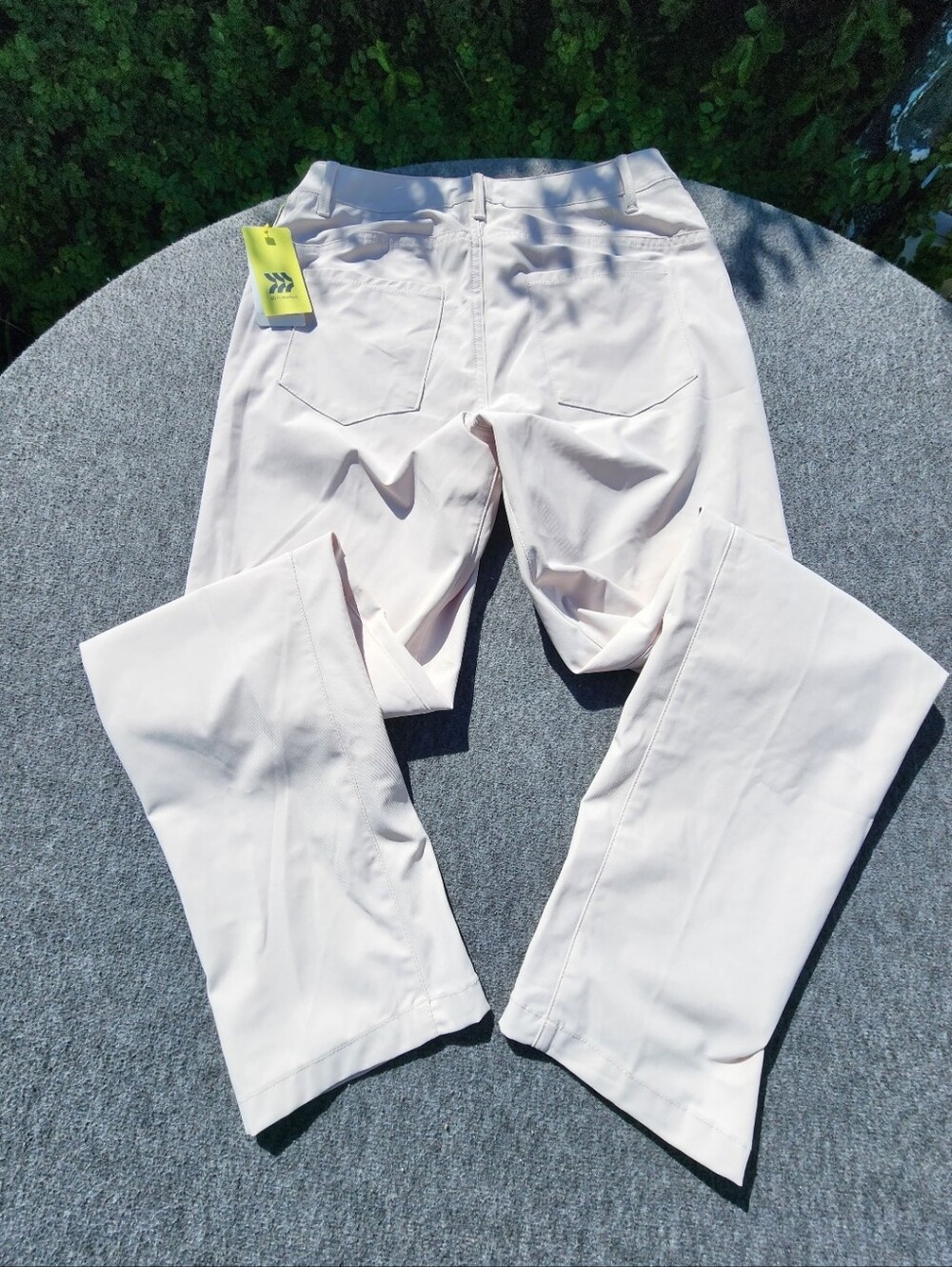 Men's Cream Straight-Leg Pants